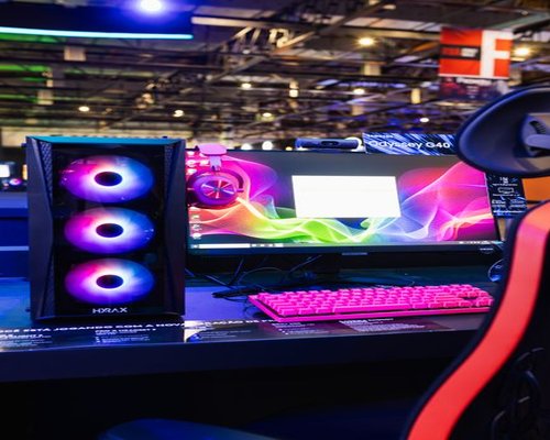 PC Gaming technology exhibition display