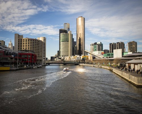 Southbank Melbourne river view for a stay concept